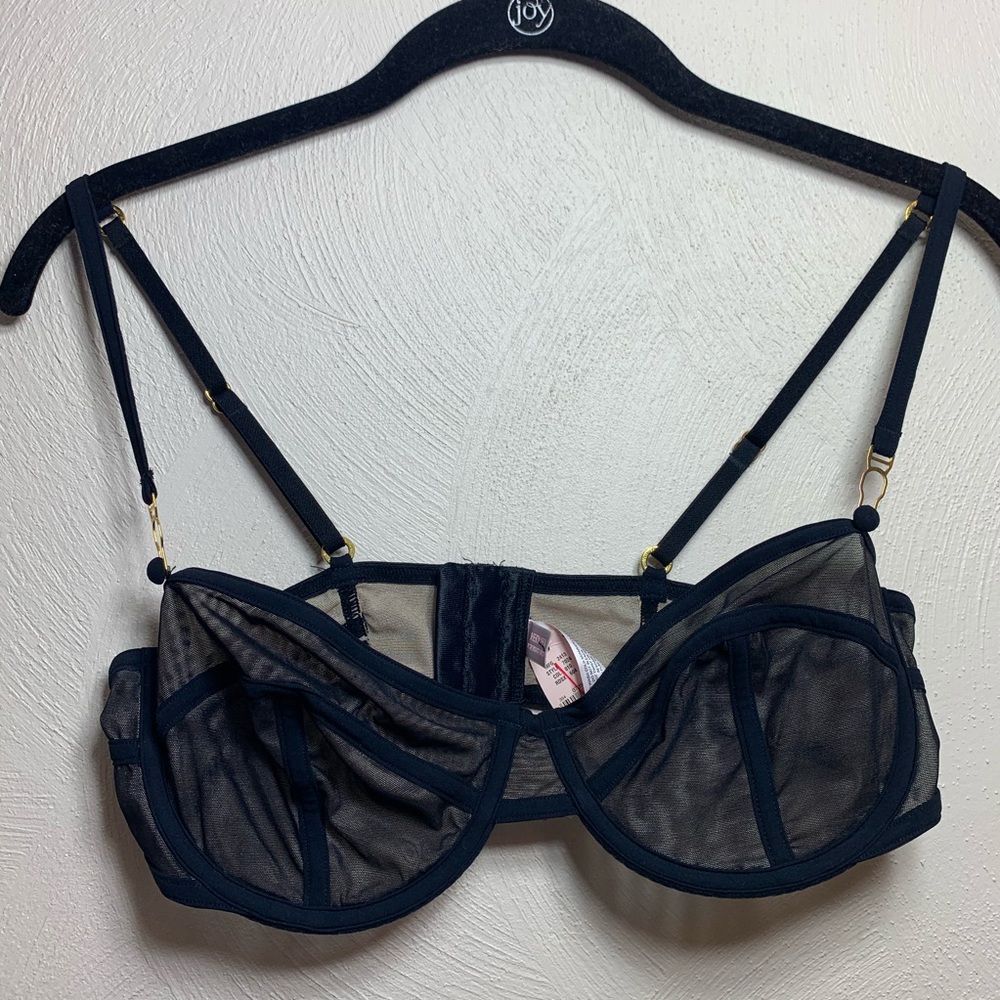 NWT Victoria’s Secret Black Balconette Bra 36C